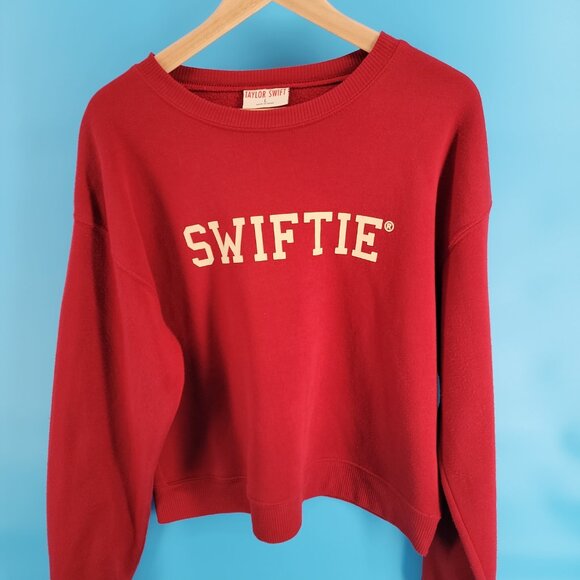 Taylor Swift “SWIFTIE” Maroon Crewneck Sweatshirt – Size L - Picture 2 of 6
